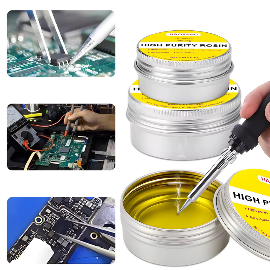 HAOXPNG Hochreines Kolophonium als Reparaturflussmittel für PCB BGA und elektronische Werkzeuge - Bild 4