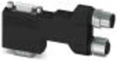 Phoenix Contact 2902728 Sensor-Aktor-Datensteckverbinder M12 Adapter, gerade, 9 Pol, schwarz - Bild 1