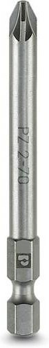 Phoenix Contact Kreuzschlitz-Bit PZ 3 SF-BIT-PZ 3-70 1212596 aus legiertem Werkzeugstahl in Silber, 5er-Pack - Bild 1