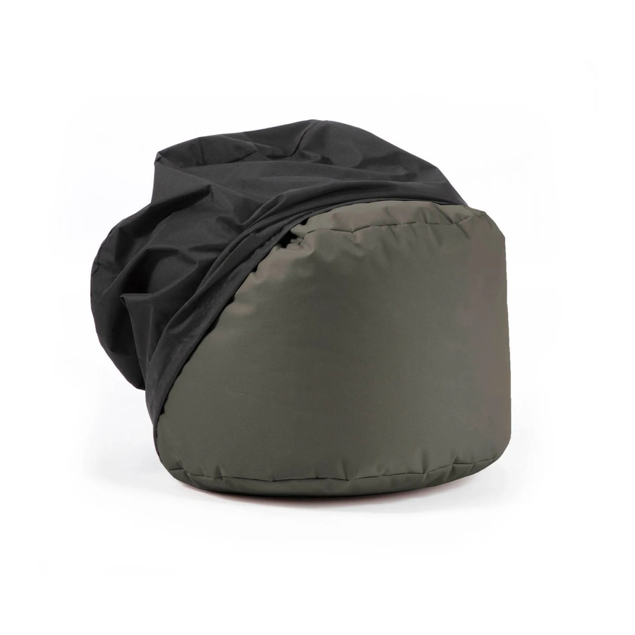 mokebo Outdoor Pouf Hocker in Anthrazit mit wasserabweisender Schutzhülle und EPS-Perlen Füllung - Bild 2
