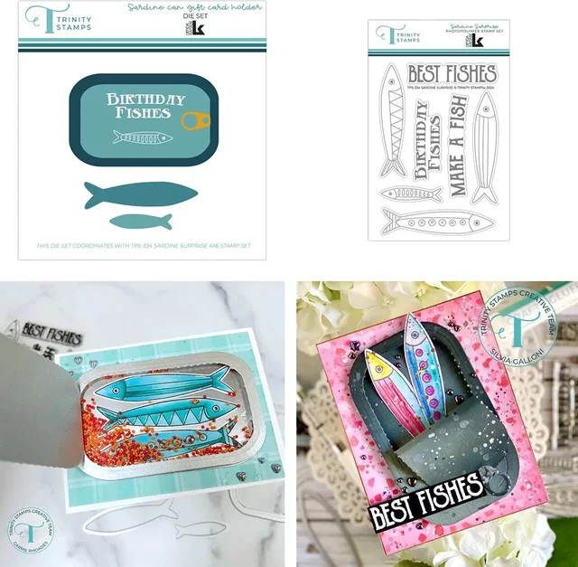 Sardine Metall-Stanzer und Stempel für DIY Scrapbooking und Fotoalben zur Papierprägung - Bild 1