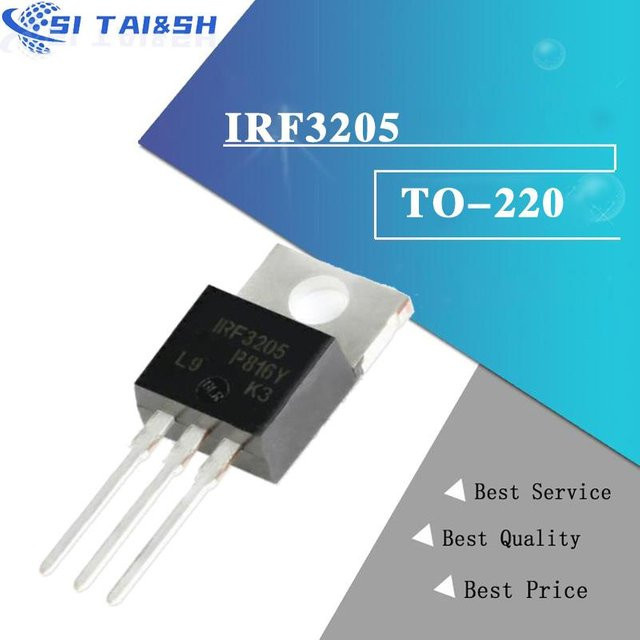 10 Stück Si Tai&SH MOSFET Transistoren IRF3205PBF TO-220 in Schwarz - Bild 1
