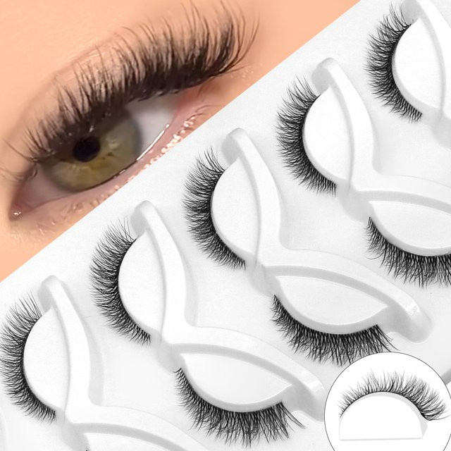 GROINNEYA Falsche Wimpern, 3D-Faux-Nerzwimpern, Black, Unisex - Bild 1