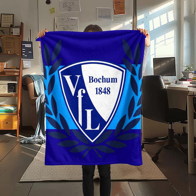 VfL Bochum 1848 Flanellblanke von On My Love Home, B/B: 80 x 120 cm - Bild 6