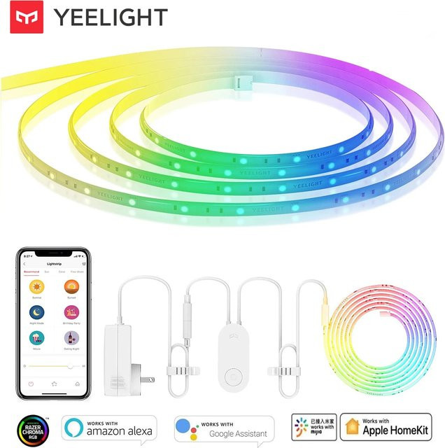 Yeelight LED Smart Strip Light 1S RGB WiFi LED Streifen, Länge: 2 m, kompatibel mit Apple HomeKit, Google Assistant, Amazon Alexa und Mi Home - Bild 1