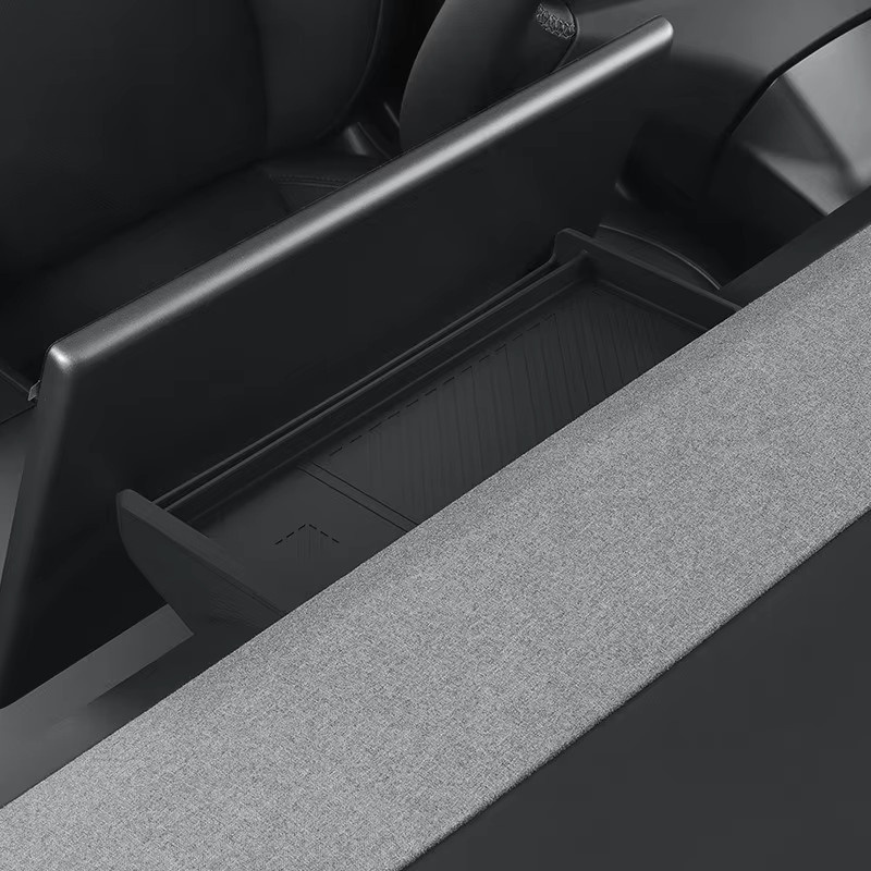 Beworth GPS Bildschirm Rahmen Schutzstreifen und kabelloses Ladepad für Tesla Modell Y Juniper und Model 3 Mittelkonsole in Schwarz - Bild 2