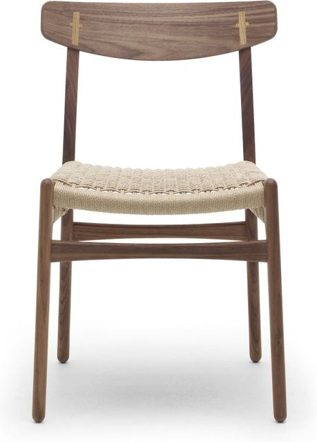 Carl Hansen & Søn CH23 Stuhl mit Papierkordelgeflecht in Braun (Eiche oder Nussbaum) - Bild 1