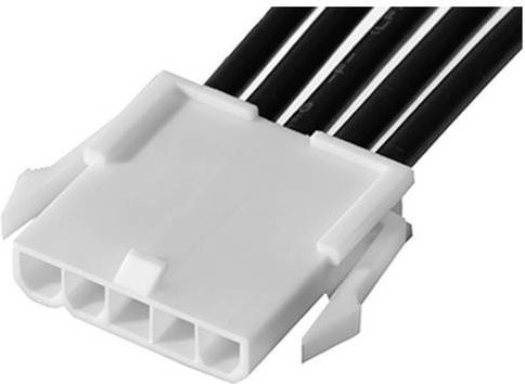 Molex Stiftgehäuse-Kabel 215323-2053 in Schwarz, Weiß und Gold - Bild 1