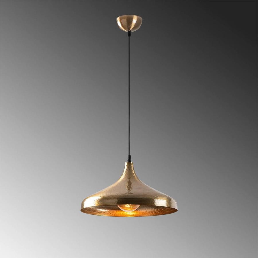 Opviq Pendelleuchte Tattoo in Bronze aus Eisen mit E27 Fassung, B/T/H: 36 x 36 x 118 cm - Bild 3