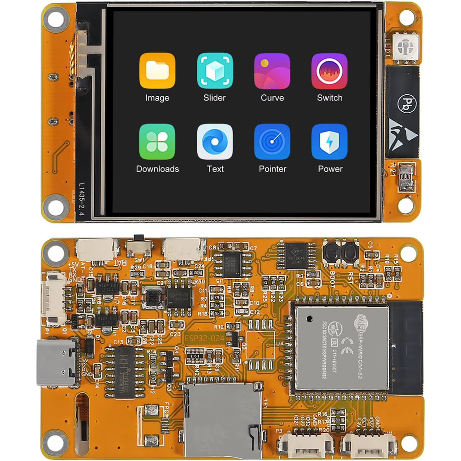 ESP32 LCD TFT-Modul mit 2,4 Zoll Touchscreen und ESP-WROOM-32 Smart Display, Multicolor, Auflösung 240 x 320 Pixel, mit Wi-Fi und Bluetooth - Bild 2