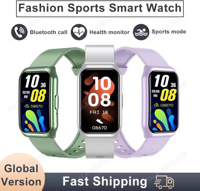 Ola Esporte Smartwatch HW12 in Grün mit Bluetooth-Anrufen, Herzfrequenz- und Schlafüberwachung für Damen und Herren - Bild 1