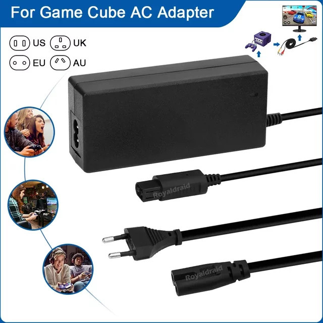 Hayoumon Ersatz-Netzteil für GameCube NGC Spielkonsole, Ladegerät in Schwarz - Bild 1