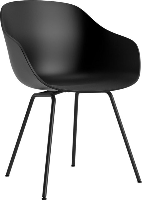 HAY About A Chair AAC 226 mit Armlehnen in Schwarz aus Stahl mit organischem Design - Bild 1