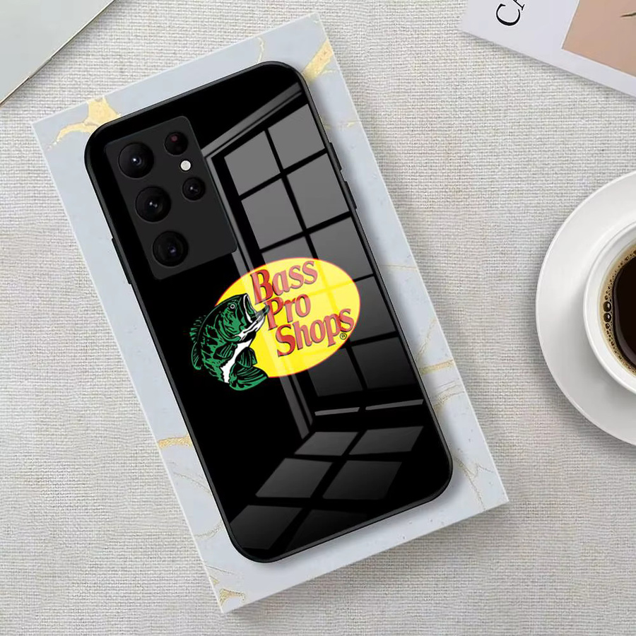 B-Bass-Pro-S-shops Handyhülle mit Glasabdeckung für Samsung Galaxy S26 S25 S24 S23 S22 Ultra Plus A57 A37 A17 A56 5G in Schwarz - Bild 2