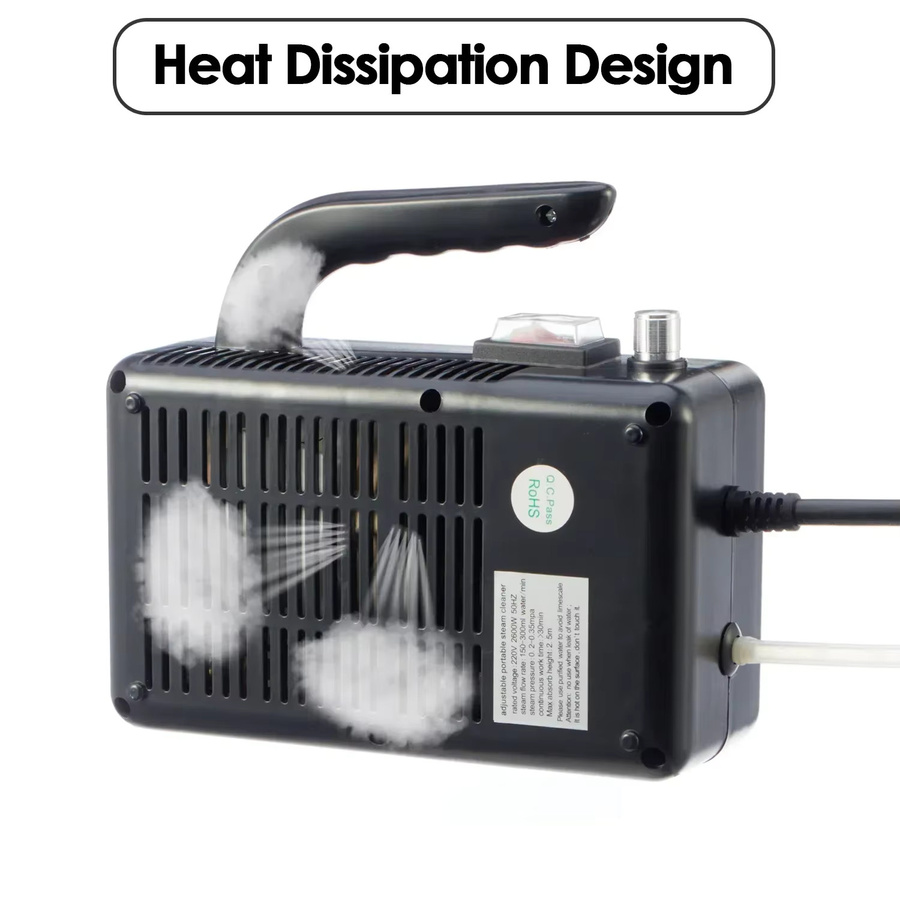 BALASHOV Handheld Dampfreiniger in Gelb mit 2600 W Hochtemperatur-Dampfstrahl zur Sterilisation für Zuhause, Auto und Küche - Bild 2