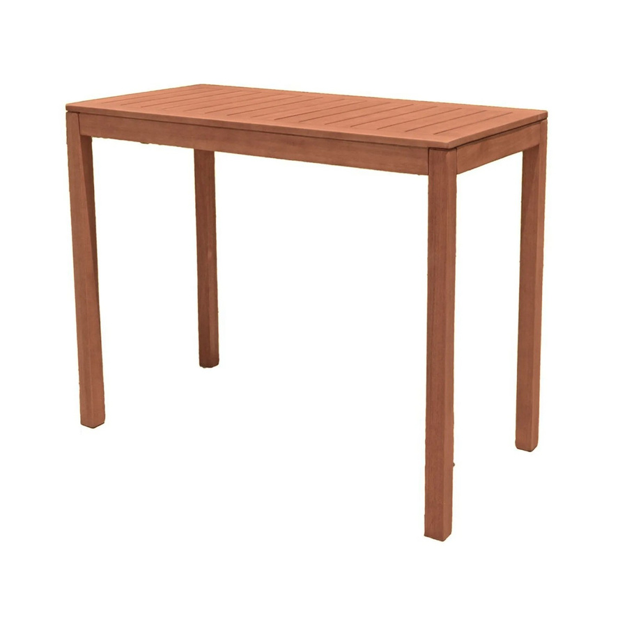 DELUKE Bartisch NIKLAS aus Eukalyptusholz in Natur, Bistrotisch und Stehtisch, B/T/H: 100 x 60 x 120 cm - Bild 2