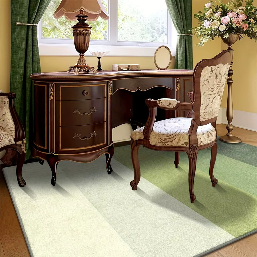 VIKAMA Teppich in Grün, modern und rechteckig für Wohnzimmer, Schlafzimmer oder Arbeitszimmer, B/T: 80 x 80 cm - Bild 3