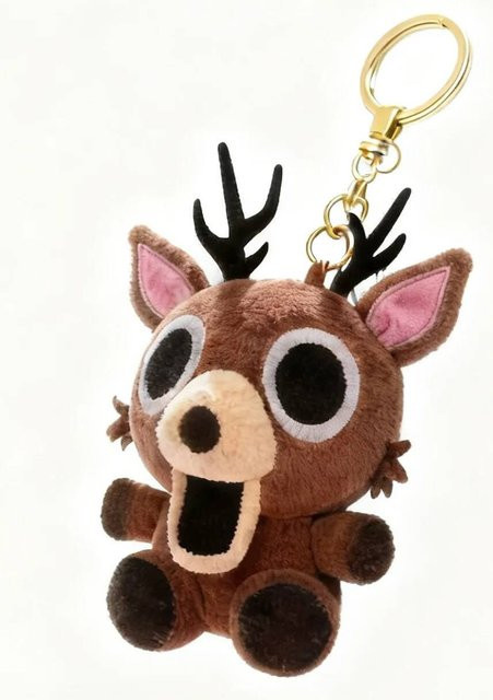 Yiran toy 99 Nächte im Wald Plüschtiere, Schwarze Katze, Rosa Babyhirsch, Blaue Eule, Rote Ziege, ab 14 Jahren - Bild 1