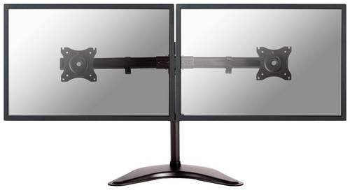 Neomounts NM-D335DBLACK 2fach Monitor-Tischhalterung in Schwarz für 10 bis 27 Zoll mit VESA 75x75 mm, neigbar und schwenkbar - Bild 1