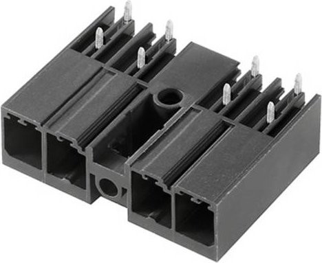 Weidmüller Stiftgehäuse-Platine BV/SV in Schwarz mit 5 Rastermaß 7,62 mm, 36 Stück - Bild 1