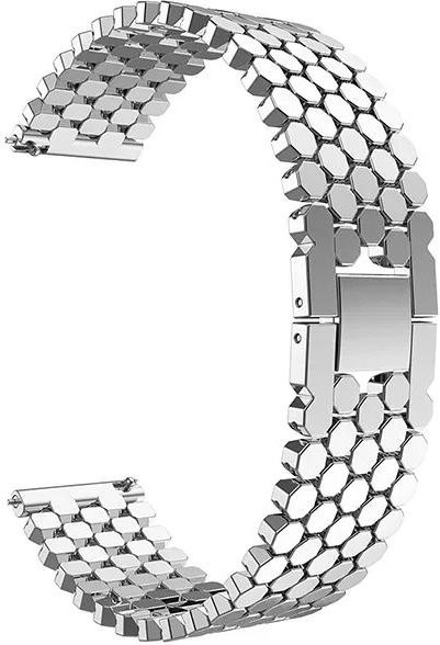 Geekthink Uhrenarmband Edelstahl, 22mm, Silber, Unisex - Bild 1