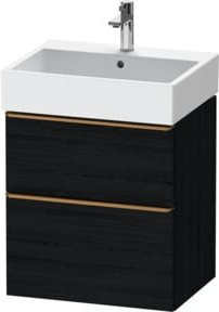 Duravit Waschtischunterschrank D-Neo Wandmontage, Farbe Schwarz, B/T/H: 58,4 x 44,2 x 62,5 cm - Bild 1