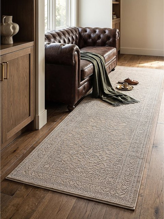Pflegeleichter Läufer Kadima Design von KASOS in Beige, B/T: 80 x 300 cm