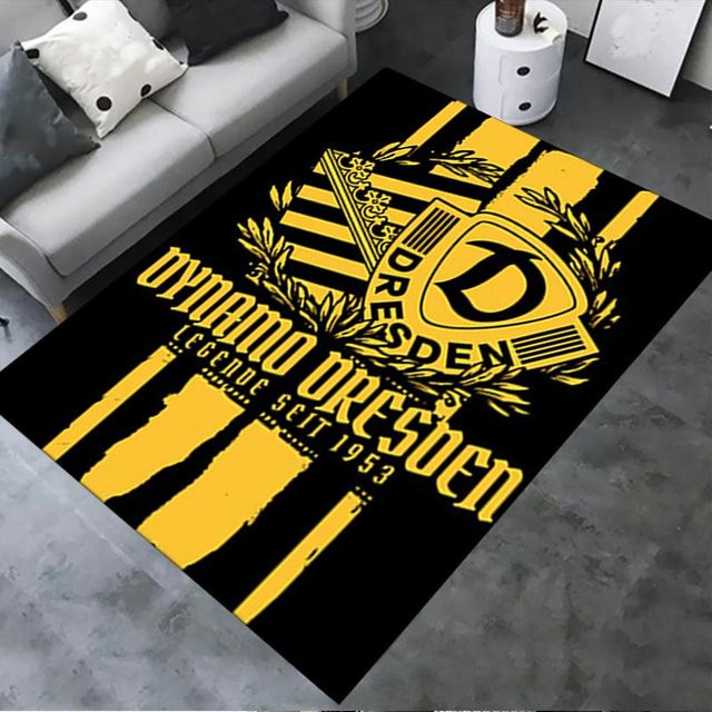 SG Dynamo Dresden Teppich von On My Love Home, gelb, B/T: 120 x 100 cm - Bild 1