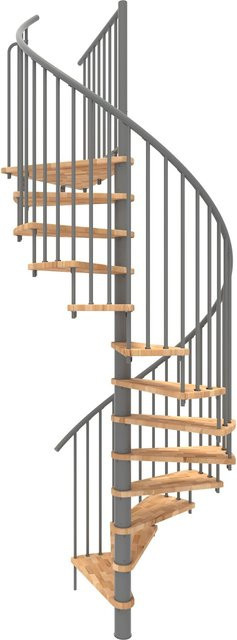Minka Spindeltreppe Spiral Smart in Grau für eine Geschosshöhe bis 305 cm - Bild 1
