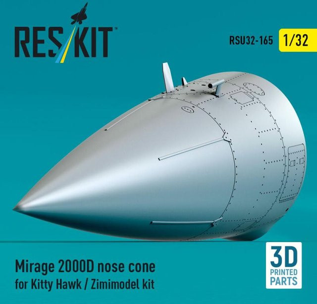 ResKit Models Mirage 2000D nose cone, 3D Printed - Bild 1