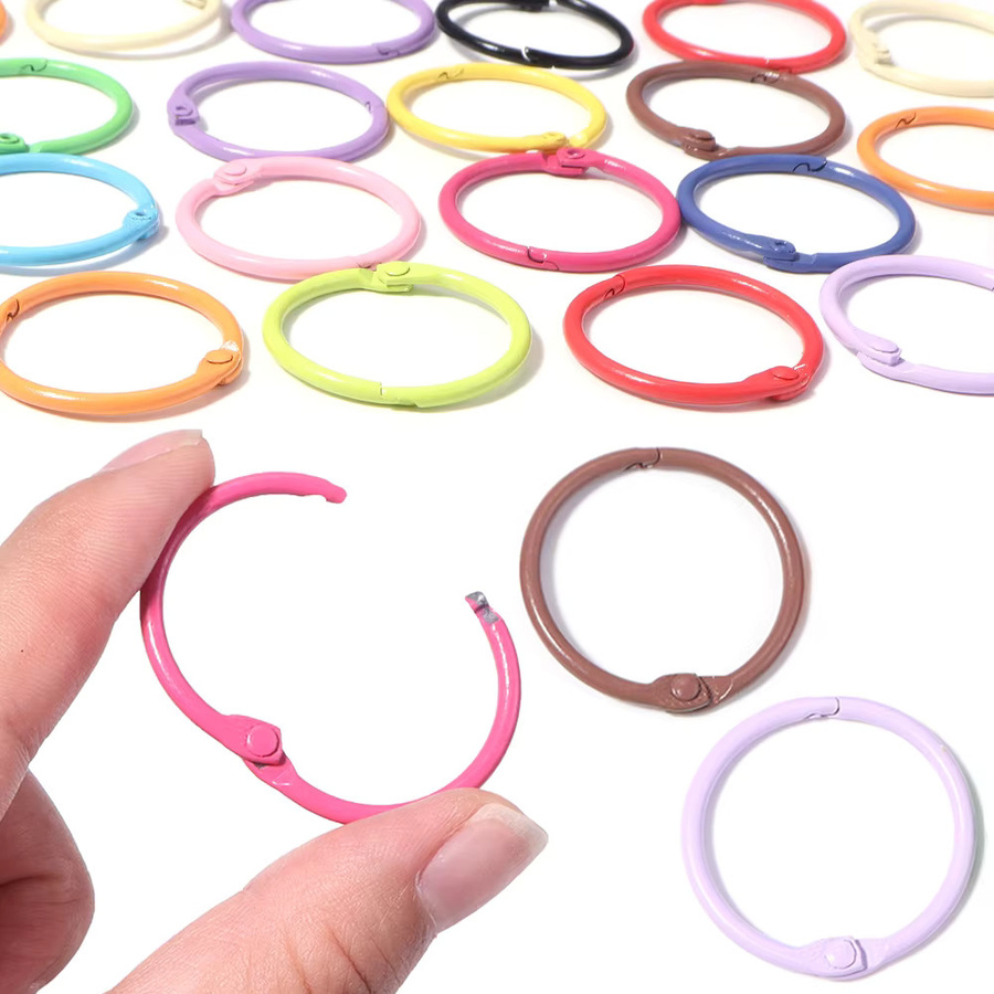 Louleur O-Ring-Verschlüsse, Metall, 30 mm, Bunt - Bild 2