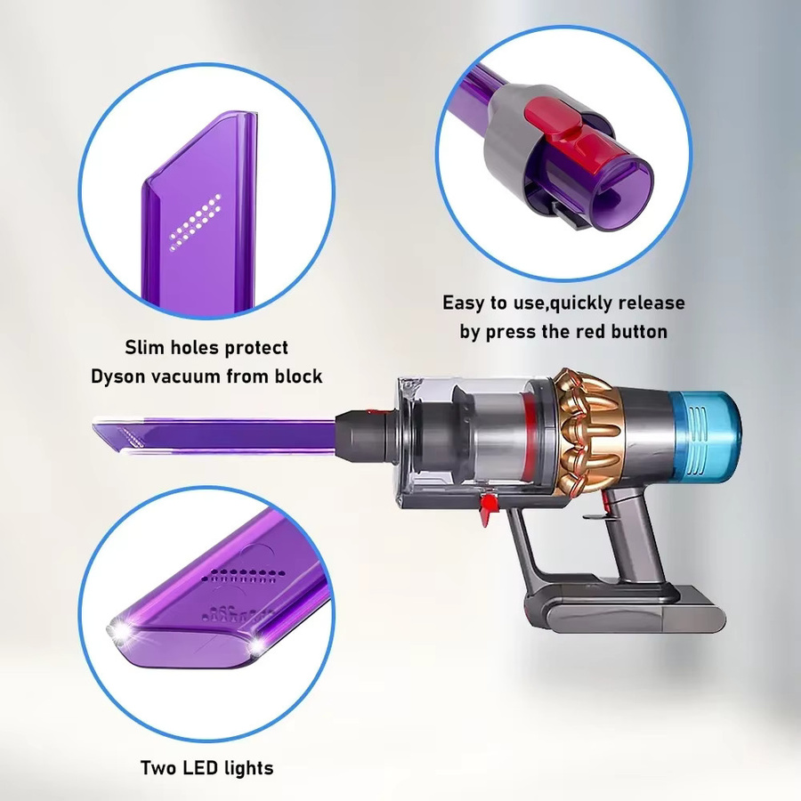 LED-Licht-Schweißdüsen-Aufsatz für Dyson Akku-Staubsauger V7 V8 V10 V11 V15 zur Reinigung von Rohren und Böden - Bild 3