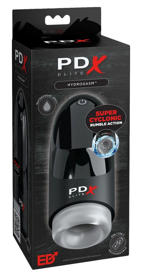 PDX Elite Masturbator Hydrogasm wasserdicht in Schwarz - Bild 4