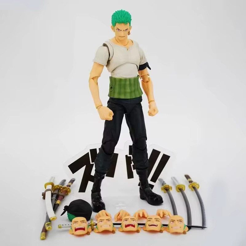 Bandai One Piece Actionfigur, Monkey D. Ruffy Zoro Portgas D Ace, 18 cm - Bild 1