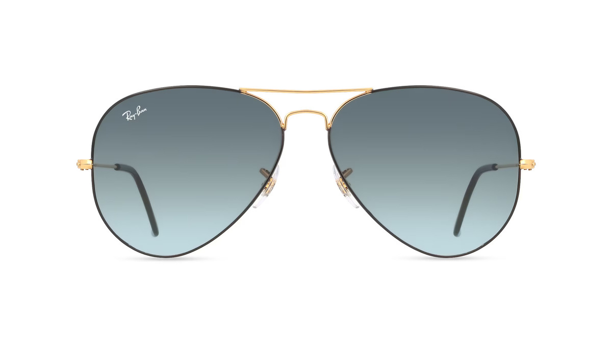 Ray-Ban RB3025 Sonnenbrille Aviator, Vollrand, Metall, Unisex, Schwarz - Bild 1