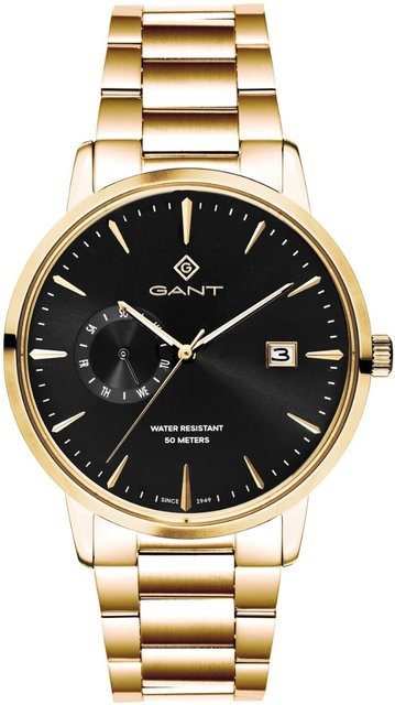 Gant Herrenuhr, Quarz, Edelstahl, 43 mm, Schwarz, 5 ATM - Bild 1