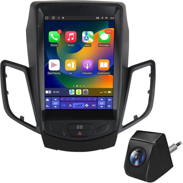 Junsun 4G WiFi Autoradio für Ford Fiesta MK7 2009-2017 mit 4+64GB und Rückfahrkamera - Bild 1