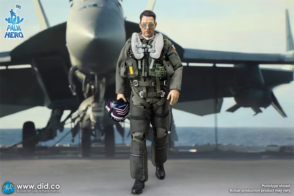 DID Palm Pocket Series US Piloten-Soldaten-Puppe, Einzelfigur, 1/12 - Bild 4