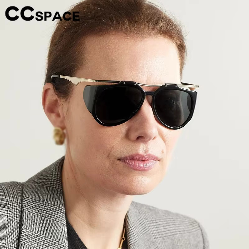 CCspace Sonnenbrille, oval, Vollrand, schwarz, Damen - Bild 3