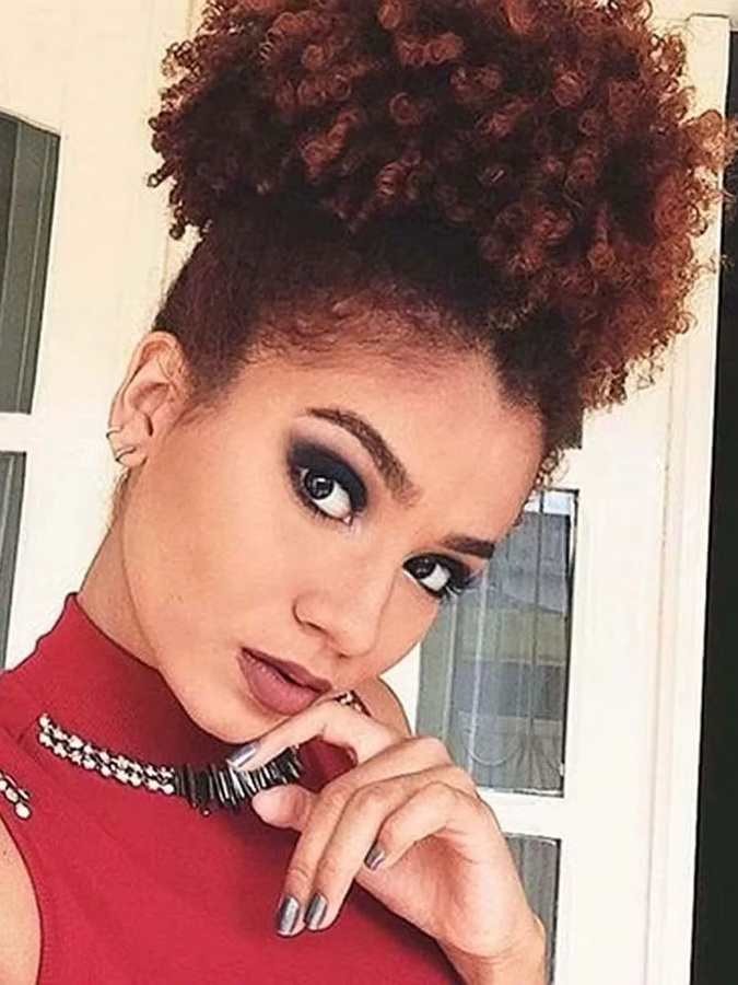 Jeedou Afro Puff Chignon Haarknoten, synthetische Haarverlängerung - Bild 5