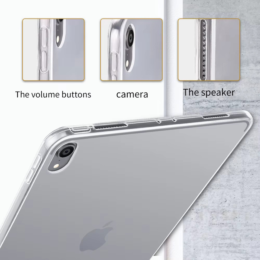 Transparente Silikonhülle von KAFNHCKA für iPad, iPad Pro, iPad Air und iPad Mini aus TPU - Bild 3