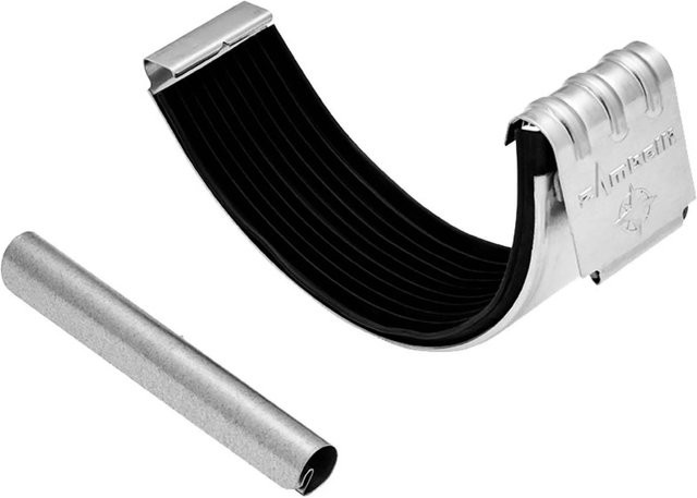 Zambelli Rinnenverbinder 280/7 aus verzinktem Stahl in Silber, 7-teiliges Set für Halbrund-Dachrinnen - Bild 1