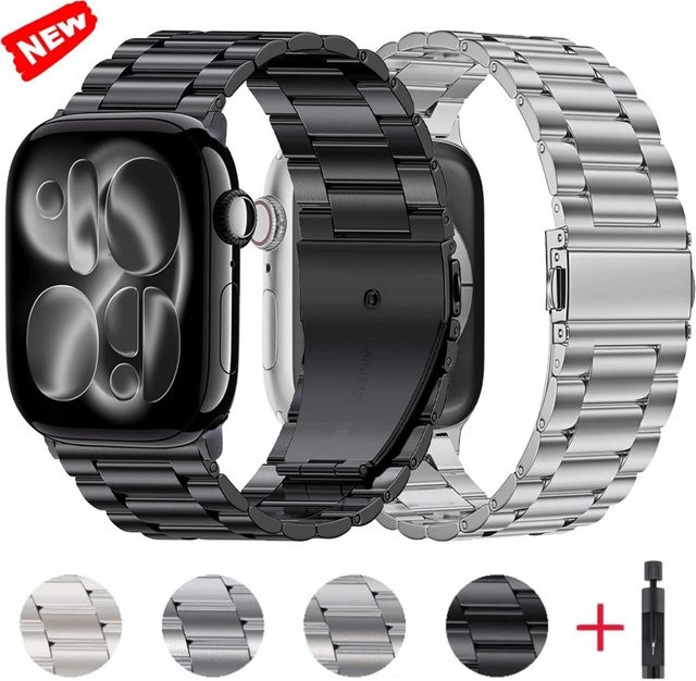 Edelstahl-Armband für Apple Watch, Unisex - Bild 1