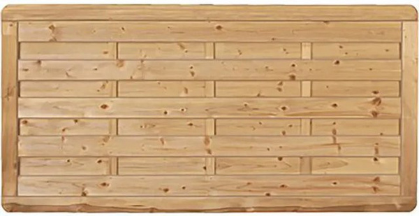 T & J Sichtschutzzaun Avantgarde-Serie aus kesseldruckimprägniertem Fichten- und Kiefernholz in Grün, Höhe: 90 cm, Breite: 180 cm