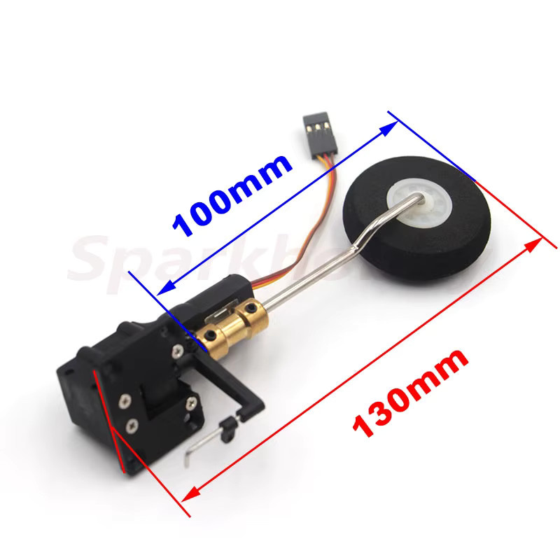 Sparkhobby Wurm mit Lenkung Dämpfung Versenkbare Fahrwerk Digital Servoless Metall für Feste-flügel Bord Flugzeug DIY - Bild 2