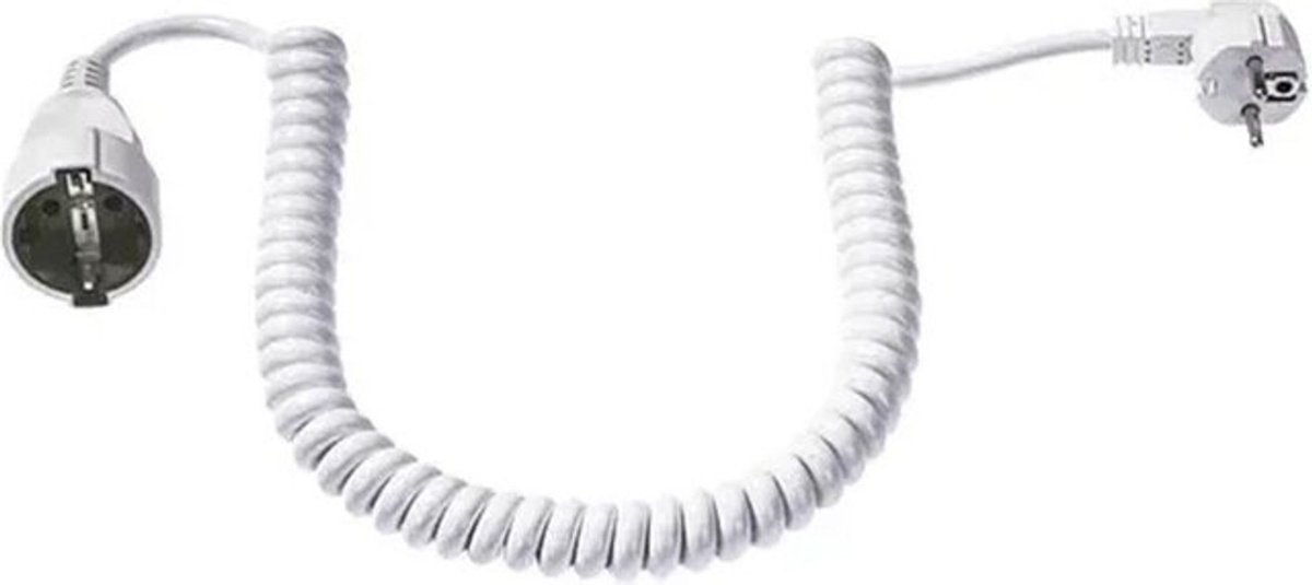 Bachmann Schuko-Spiralverlängerung 230V/16A, weiß, 4 m - Bild 2