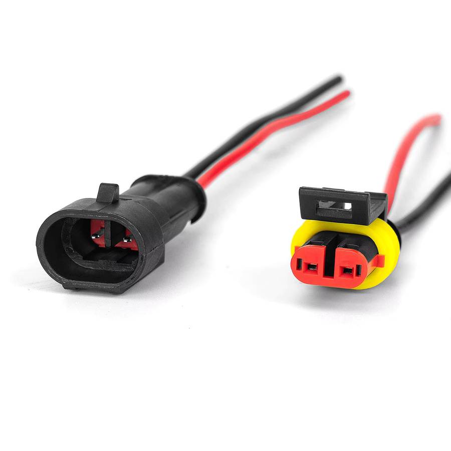 AOKIN 2 Pin Way Wasserdichte Stecker Set, 5 Sätze Männlich und Weiblich, Schwarz, für 16 AWG Draht in Auto, Lkw und Boot - Bild 5