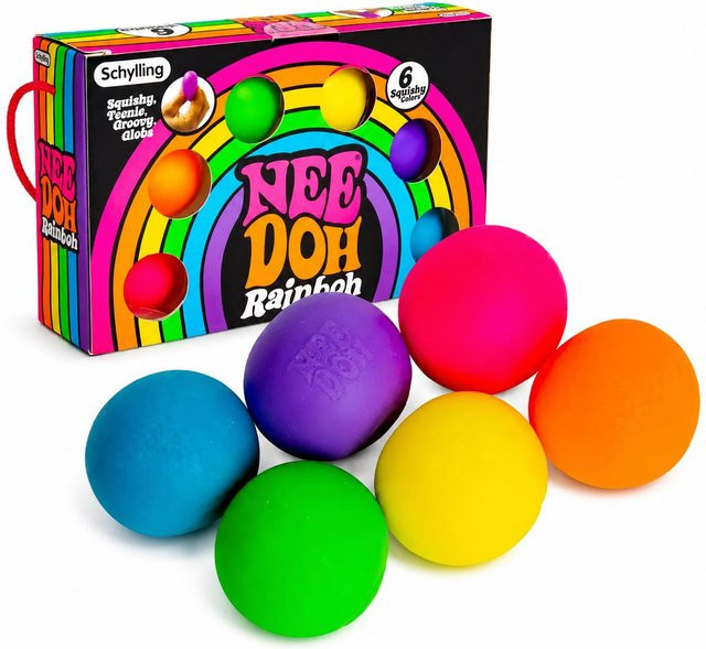 Schylling Needoh Regenbogen Teenie Stressball, Fidget Spielzeug - Bild 1