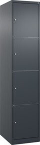 C+P Schließfachschrank Classic PLUS mit 1 Abteil in Anthrazitgrau, H x B x T: 185 x 40 x 50 cm - Bild 1