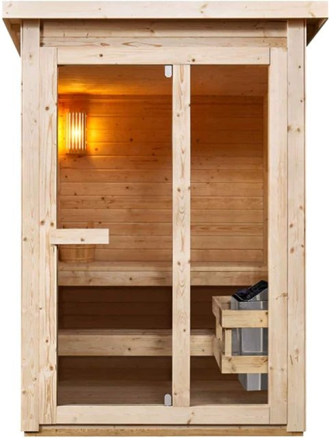 HELSINKI Außensauna für 2-3 Personen Bausatz B/T/H: 165 x 175 x 218,9 cm - Bild 1